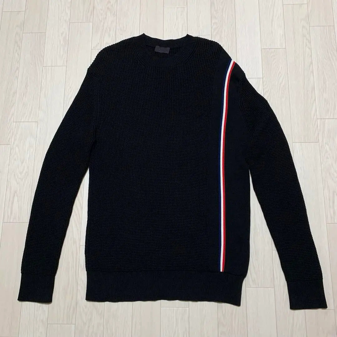 Extreme Beauty Moncler 2022 Knit Sweater Black XL 3P219 | 極美品　モンクレール　2022 ニット　セーター　ブラック　XL 3P219