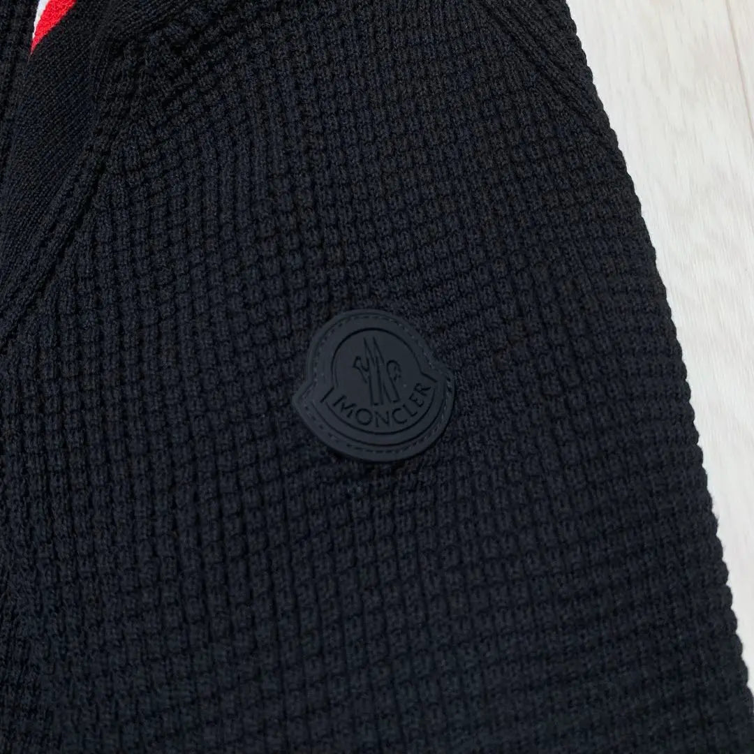 Extreme Beauty Moncler 2022 Knit Sweater Black XL 3P219 | 極美品　モンクレール　2022 ニット　セーター　ブラック　XL 3P219