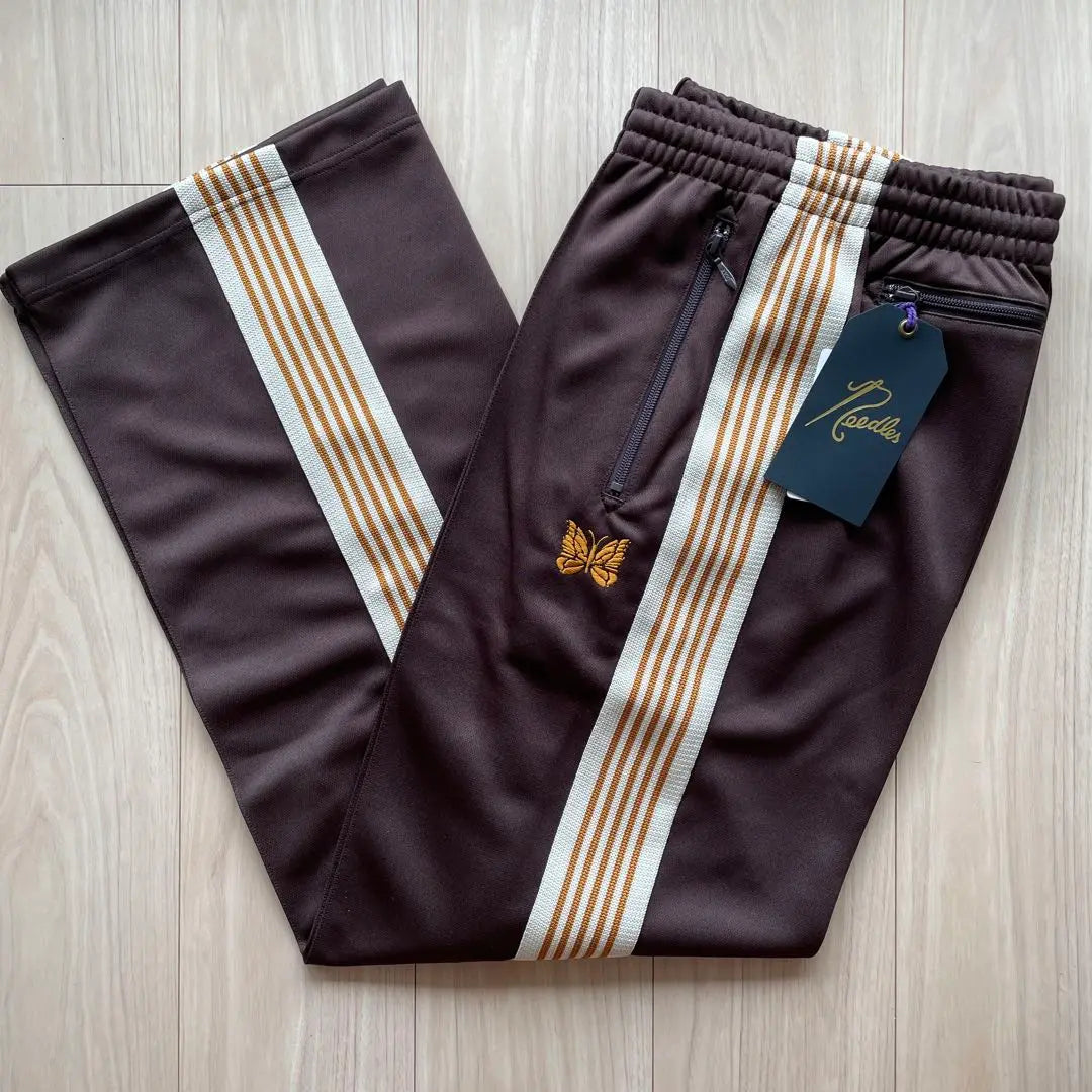 New XL Straight Brown Beige Needles Track Pants