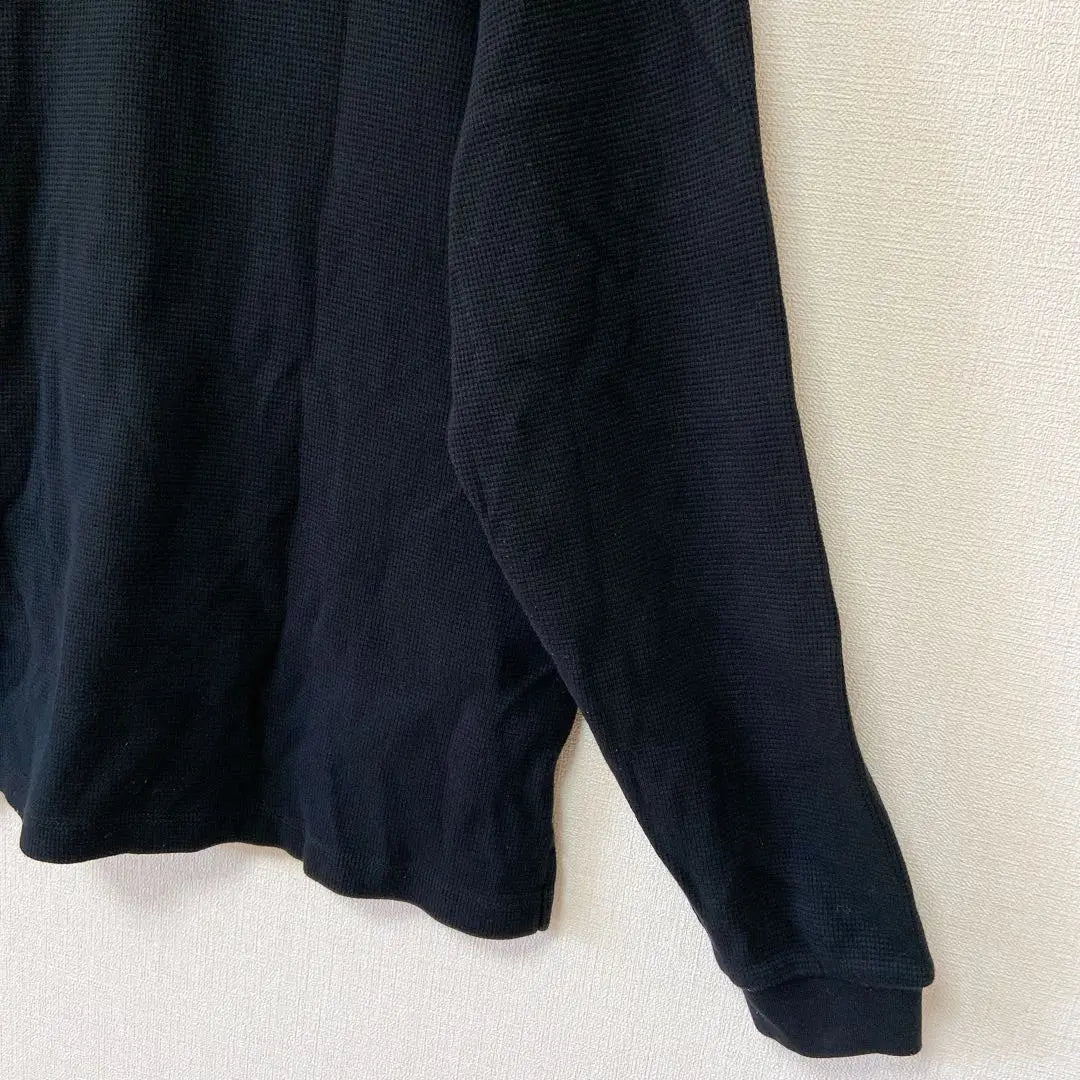 [Urban Research] Stuffed Waffle Long Sleeve Black S Simple