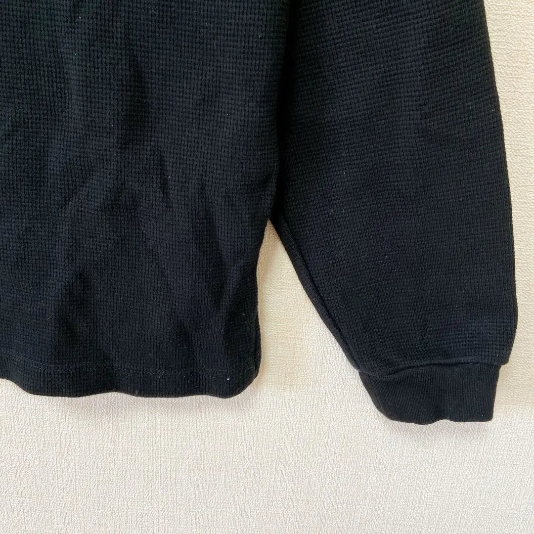 [Urban Research] Stuffed Waffle Long Sleeve Black S Simple