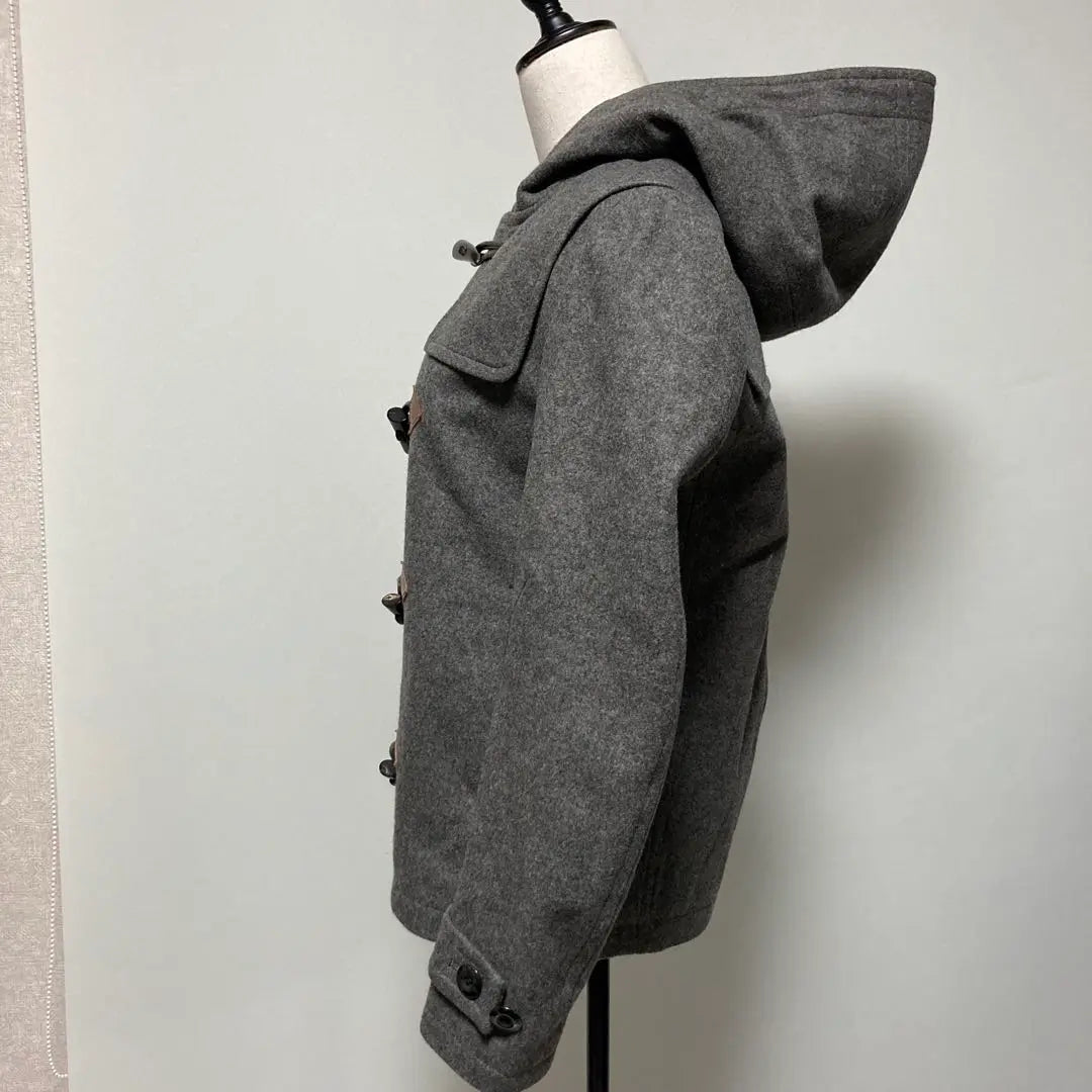 [Extreme] Attachment Duffle Coat Silver Botan Size 2 | 【極美品】アタッチメント　ダッフルコート　シルバー 　トグルボタン　サイズ２