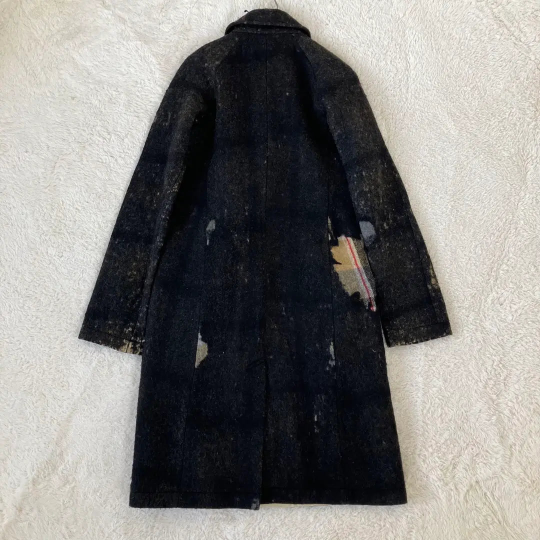 Rare JUNYA WATANABE Damage Processing Wool shrinking Chester coat | 希少 JUNYA WATANABE ダメージ加工 ウール縮絨 チェスターコート