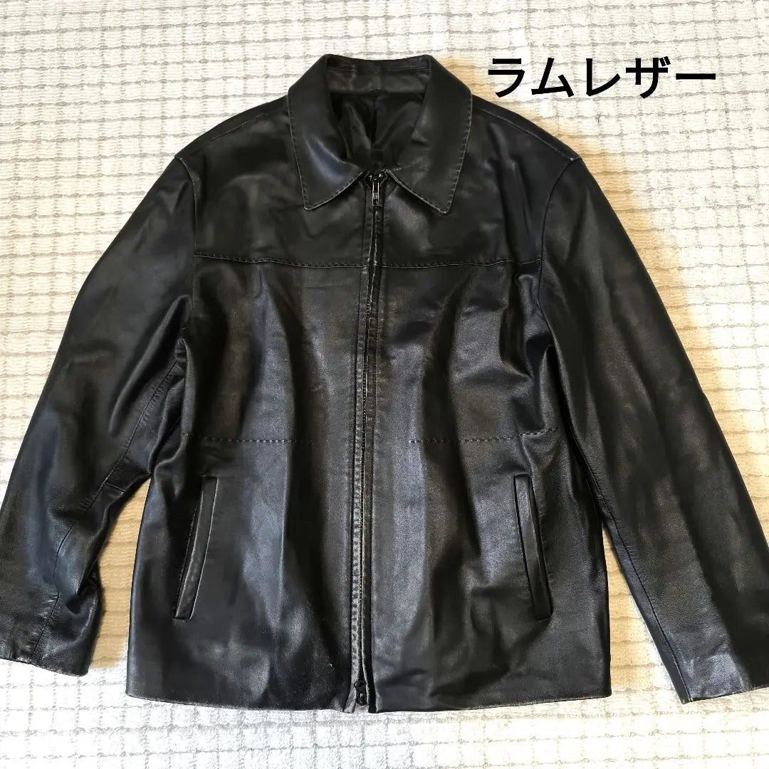 Men's Leather Jacket Single Rider Lamb Leather Sheep Leather