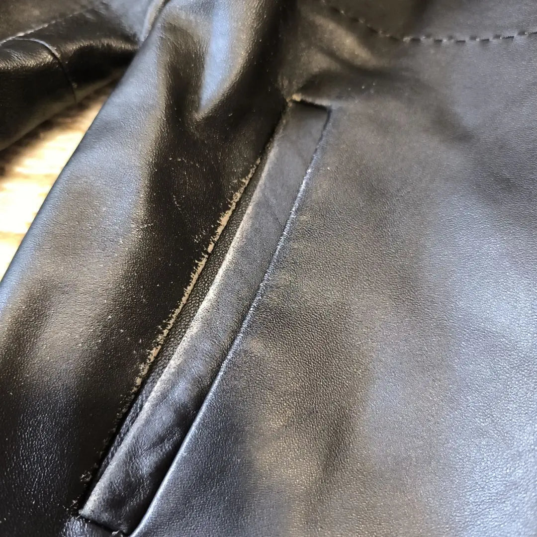 Men's Leather Jacket Single Rider Lamb Leather Sheep Leather