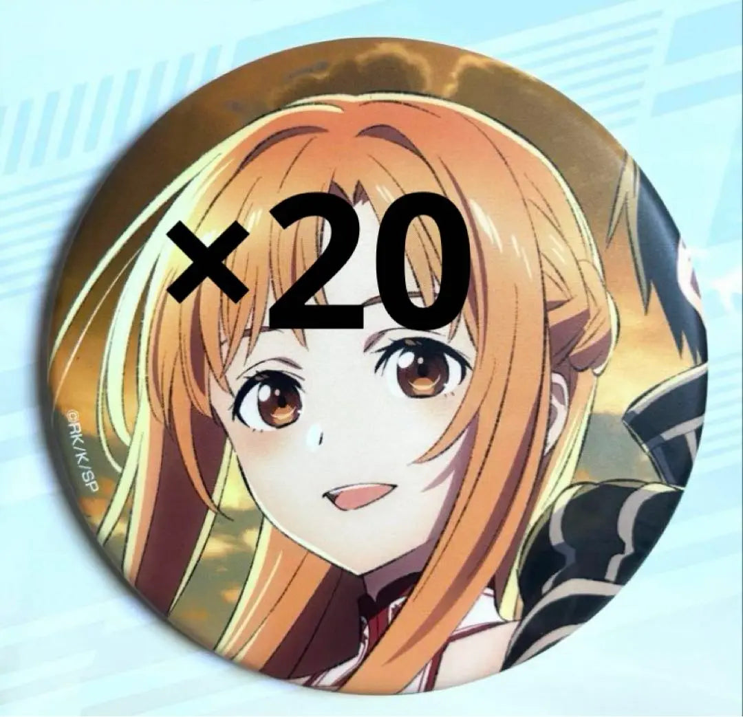 Sword Art Online SAO Clear Commemoration Asuna Can Badges 20 Pieces