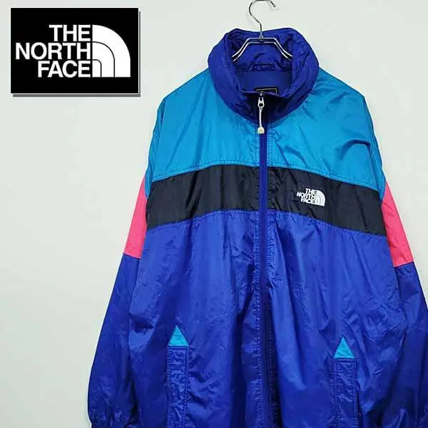 [Used clothing] The North Face Embroidered Nylon Jacket Multi Blue