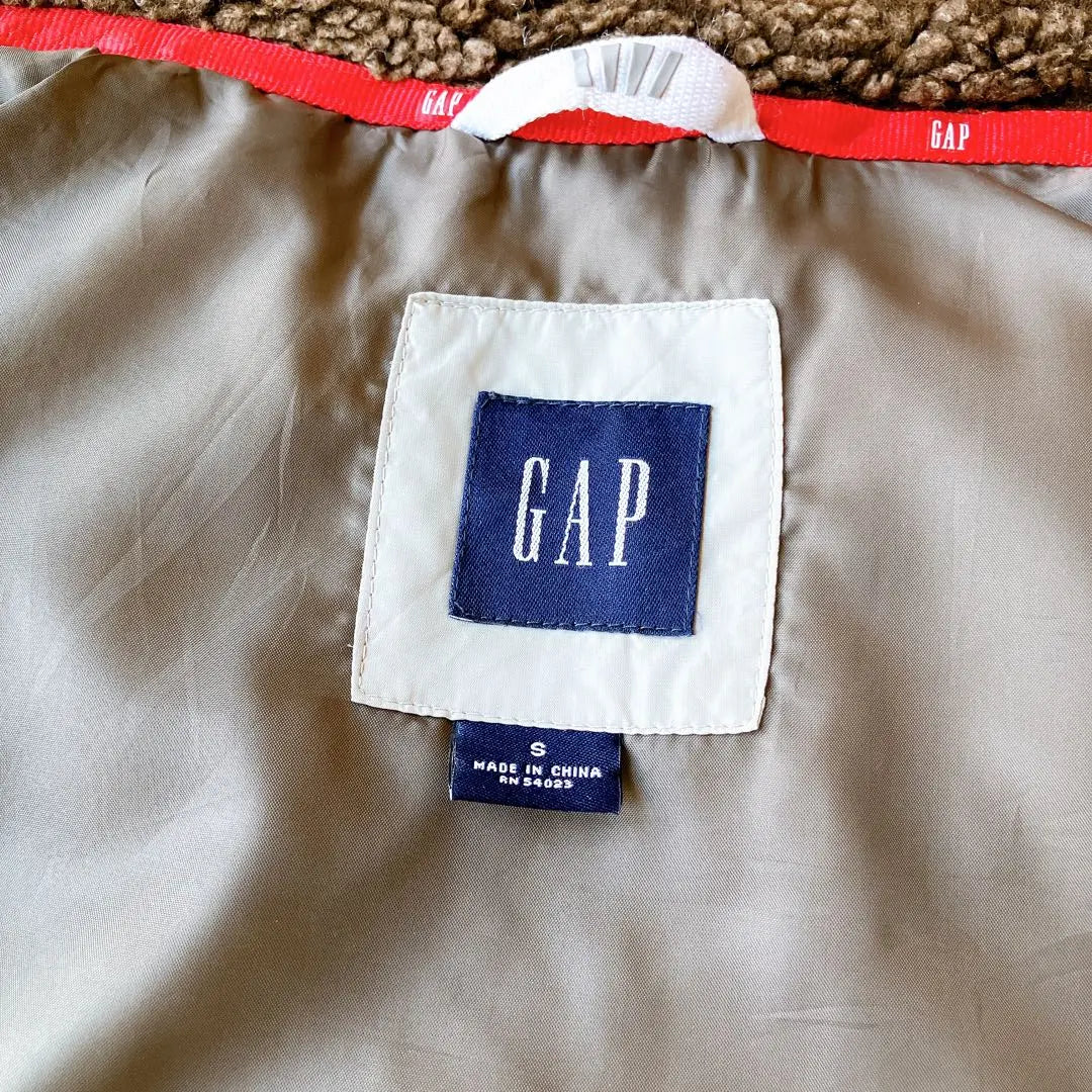 00s OLD GAP down vest navy blue tag thick old clothes