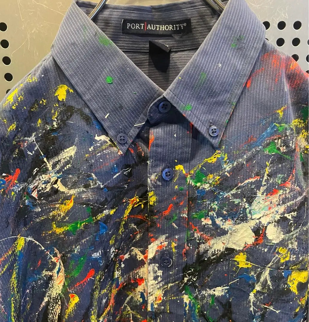 Vintage shirt, remake, remake shirt, paint, colorful, unique