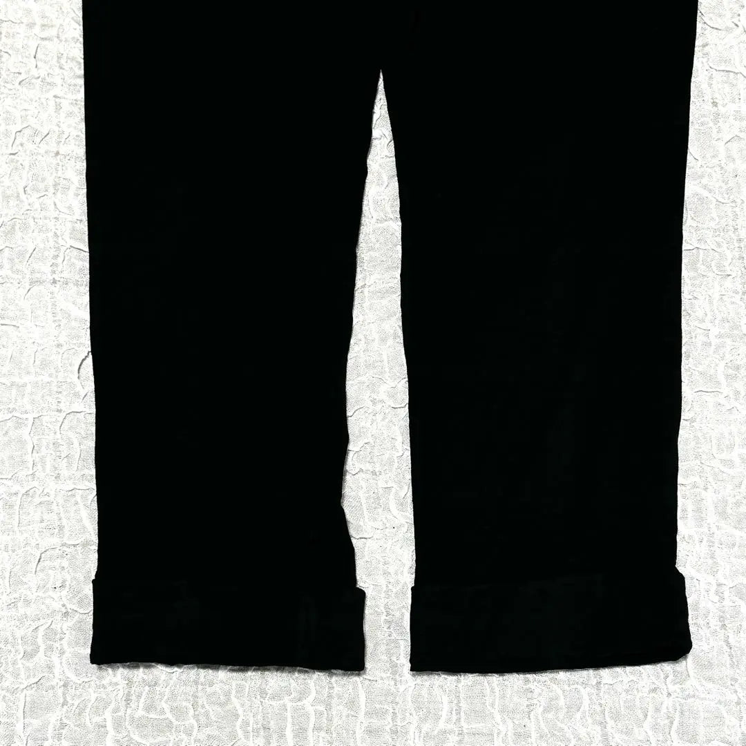 Y's Black Stretch Slacks Size 2 100% Polyester