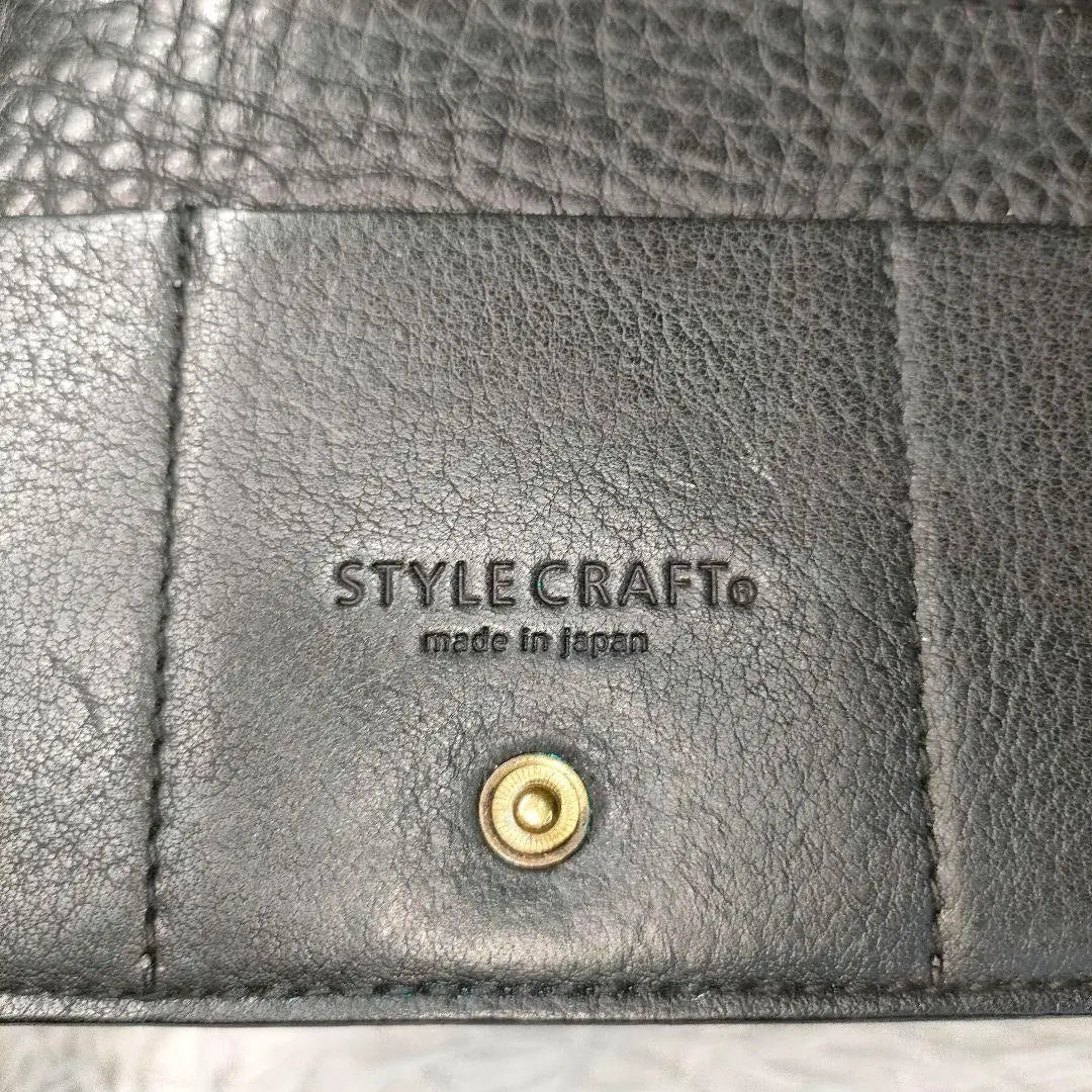 Stylecraft long wallet black leather STYLE CRAFT wallet leather black