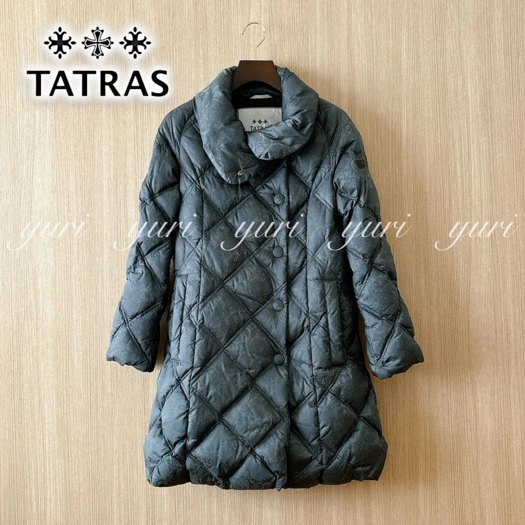 [646] Tatras Emma R-Line Quilted Paisley Long Down Coat