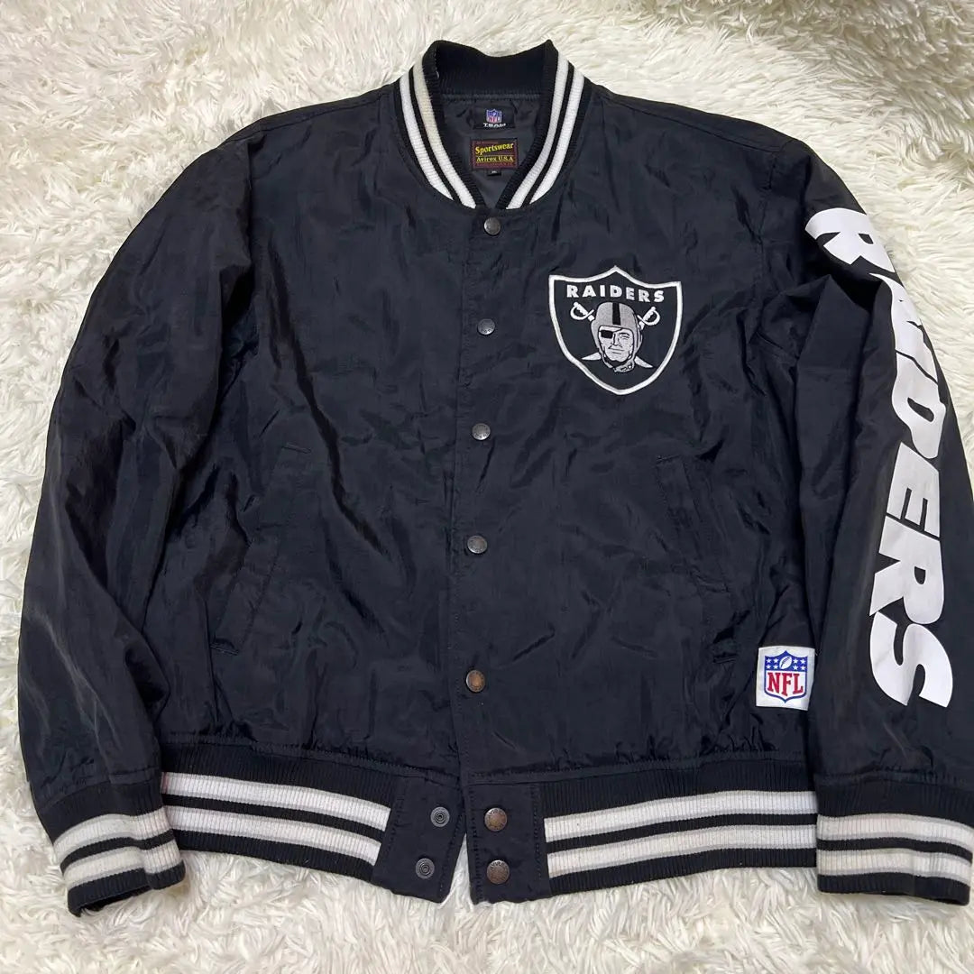 [Agotado] Chaqueta AVIREX RAIDERS Stadium XL negra para hombre