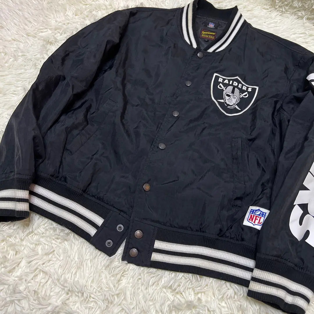 [Sold out] AVIREX RAIDERS Stadium Jacket XL Black Men's