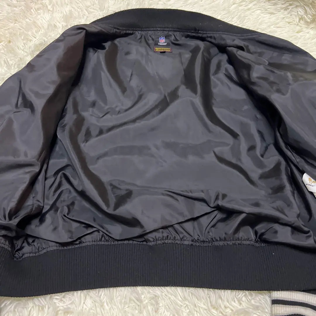 [Sold out] AVIREX RAIDERS Stadium Jacket XL Black Men's