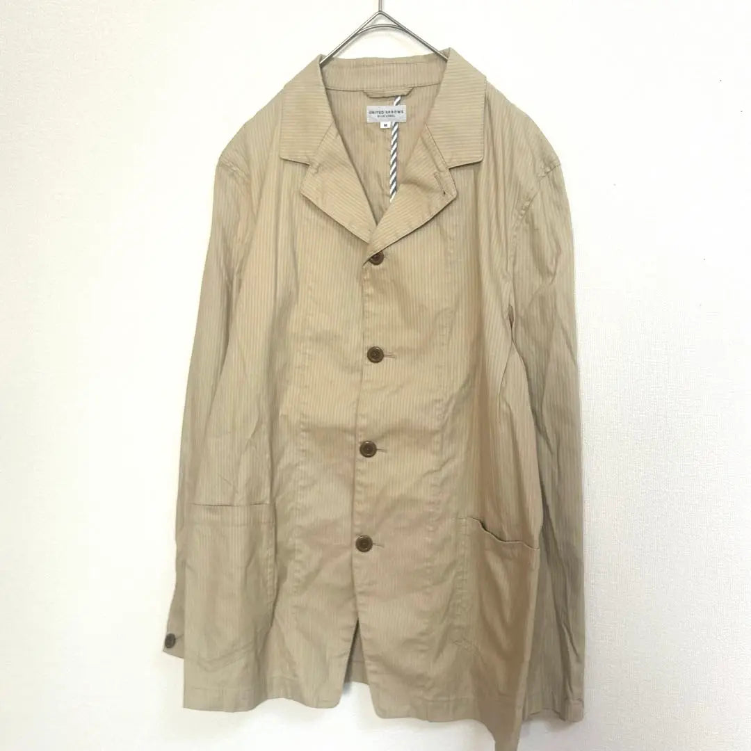 UNITED ARROWS Chaqueta sastre M rayas beige 3054 | UNITED ARROWSテーラードジャケット M ストライプ ベージュ3054