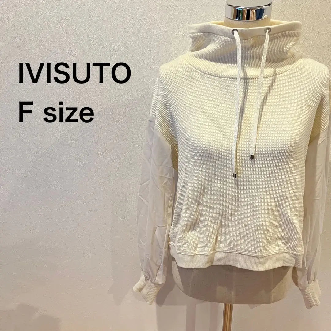 [Buen estado] IVISUTO suéter de punto superior manga larga cuello alto mujer | 【美品】IVISUTOトップス ニット セーター 長袖 ハイネック レディース