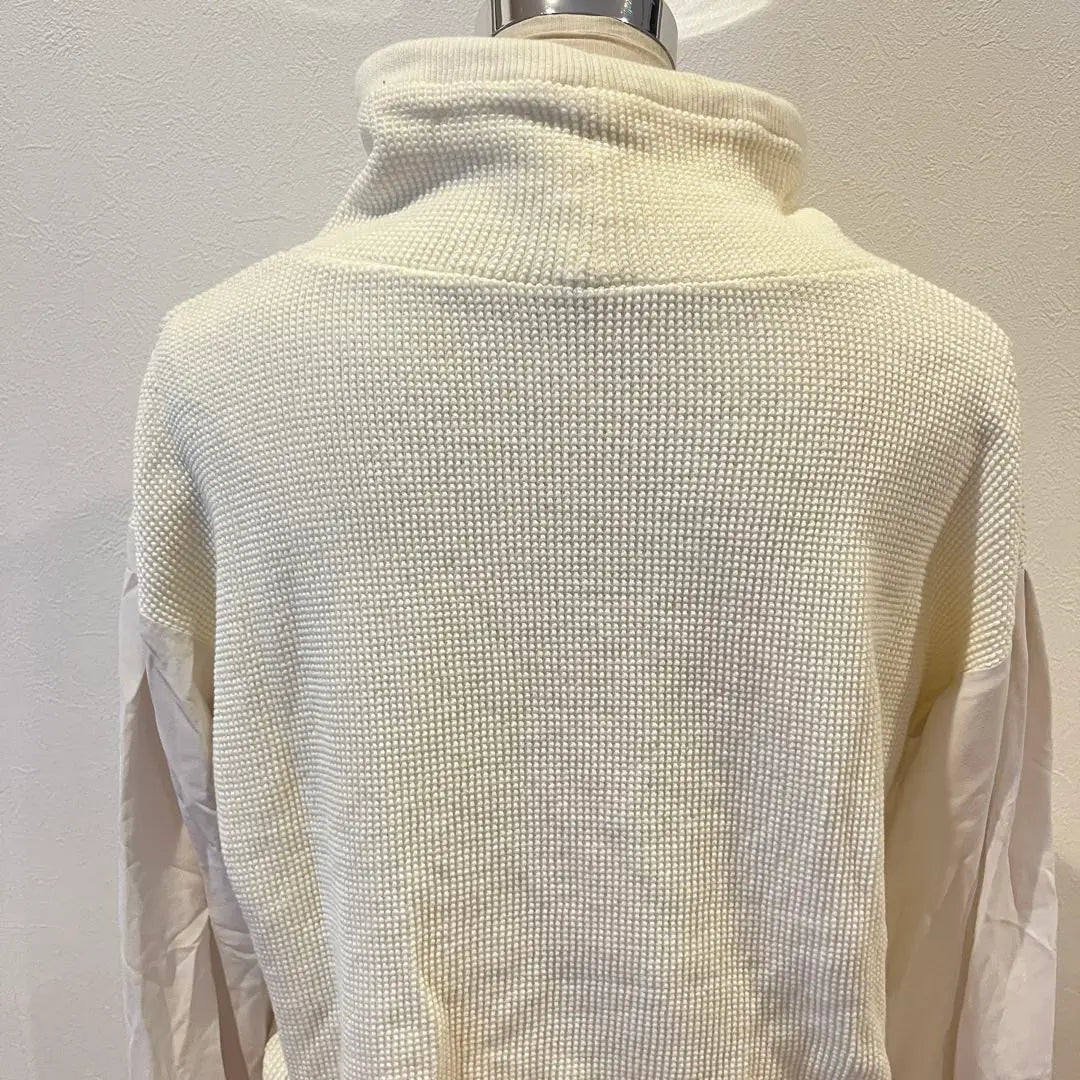 [Good condition] IVISUTO top knit sweater long sleeve high neck women's | 【美品】IVISUTOトップス ニット セーター 長袖 ハイネック レディース