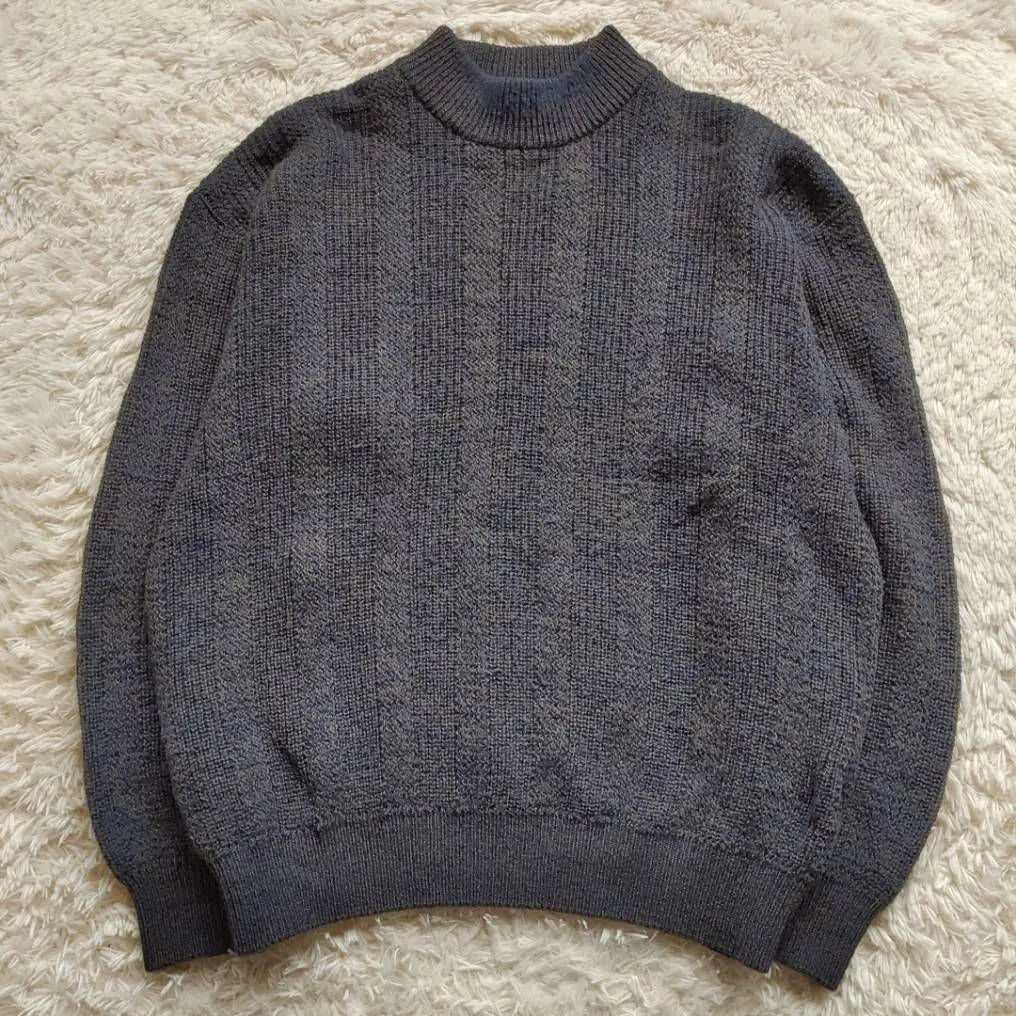 [Christian Dior] Mixed Wool Mock Neck Knit Sweater