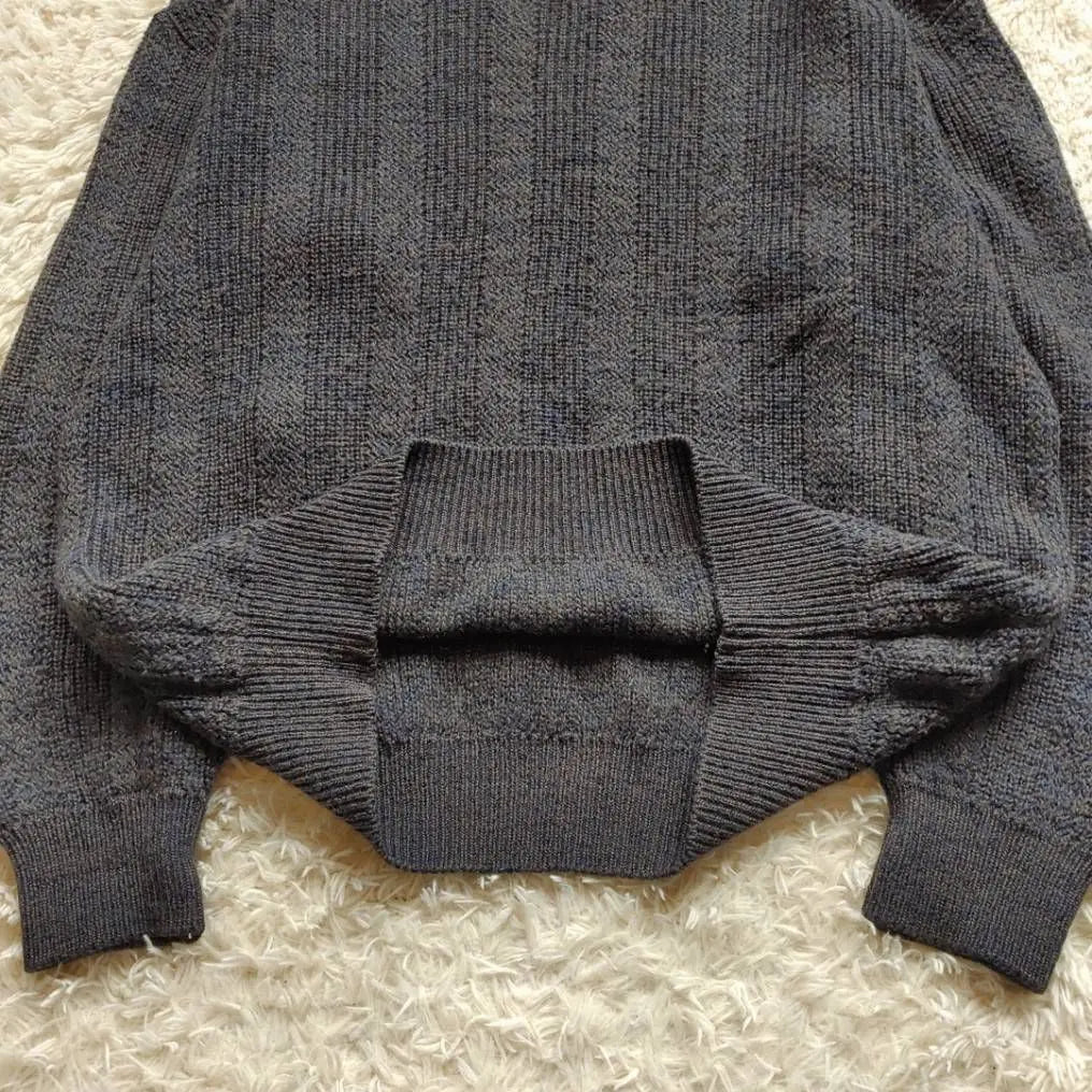 [Christian Dior] Mixed Wool Mock Neck Knit Sweater