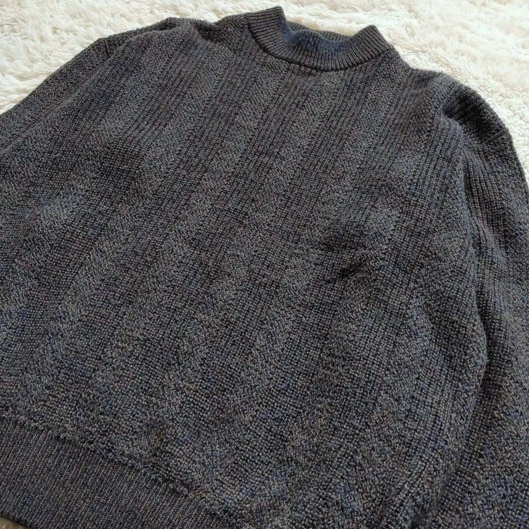 [Christian Dior] Mixed Wool Mock Neck Knit Sweater