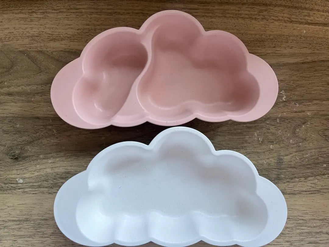 [Good condition] Dimowa 10mois mamamanma Cloud-shaped baby tableware set