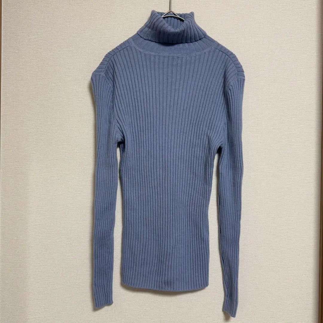 [Ralph Lauren] Turtleneck Rib Knit Pullover Slim Tight Long Sleeve | 【ラルフローレン】タートルネックリブニット プルオーバー スリム タイト 長袖