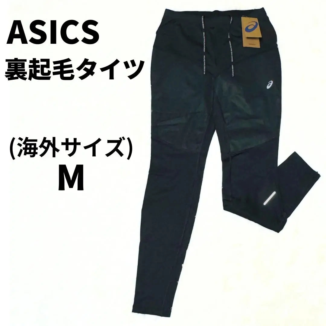 Mallas Tag Asics Running Hybrid Forro Polar Mujer Negro | タグ付 アシックス ランニングハイブリット裏起毛タイツ レディース 黒 レギンス