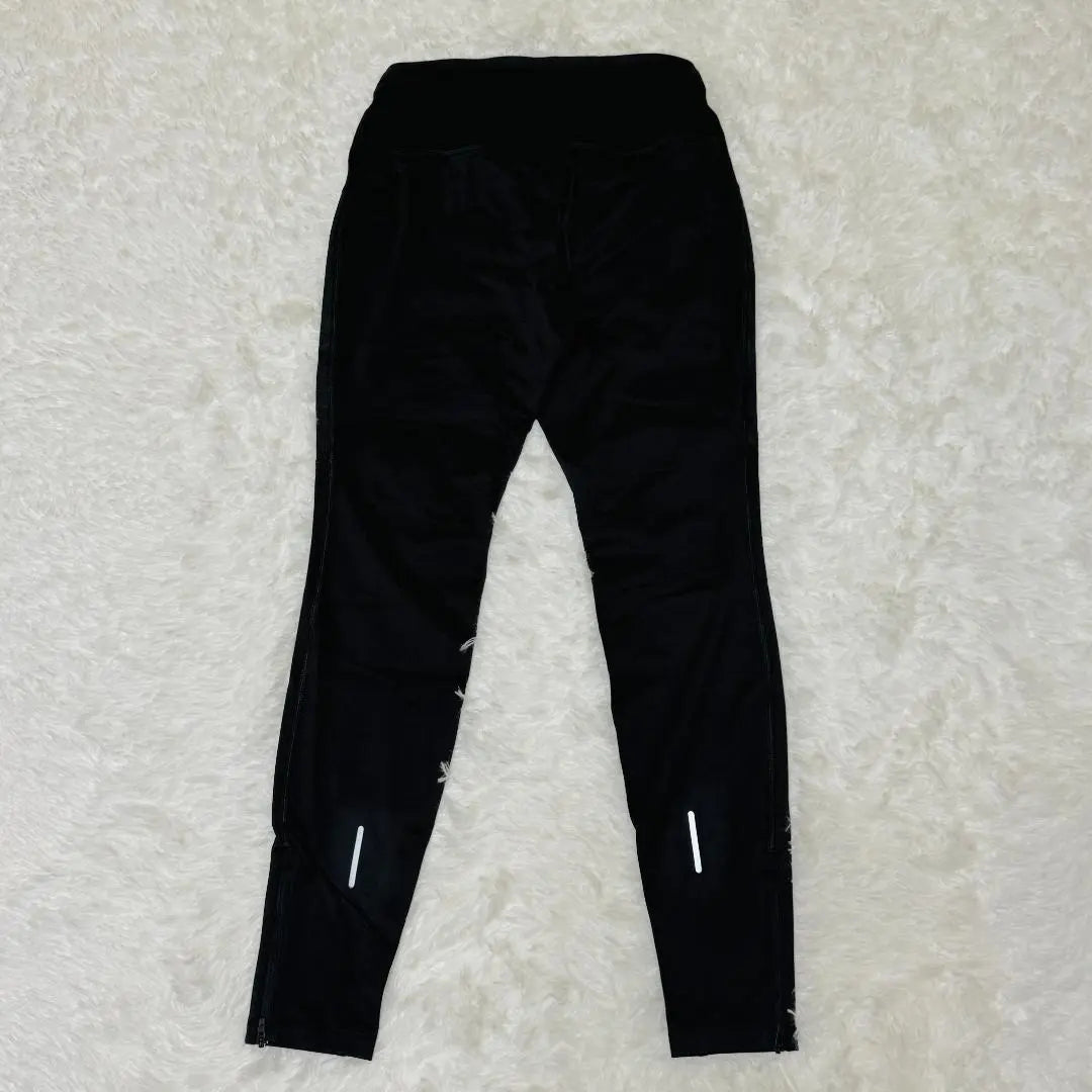 Tag Asics Running Hybrid Fleece-lined Tights for Women Black Leggings | タグ付 アシックス ランニングハイブリット裏起毛タイツ レディース 黒 レギンス