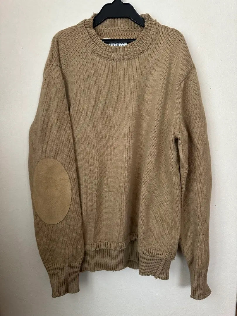 Maison Margiela Elbow Patch Crew Neck Sweater | Maison Margiela エルボーパッチ　クルーネックセーター