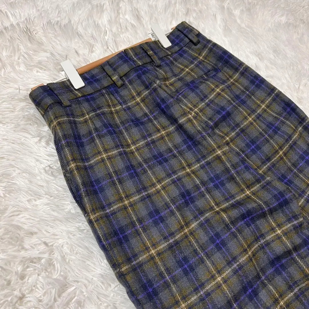 ♥INCOTEX♥ Incotex (38) Checkered pattern casual pants with hair blend