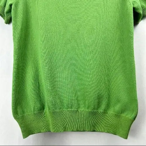 CLEAR IMPRESSION Tops Knit Thin Knit Green Cotton Blend