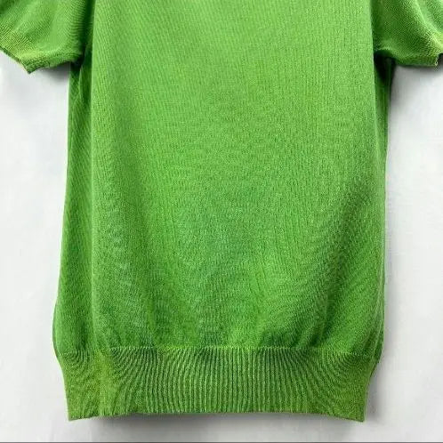 CLEAR IMPRESSION Tops Knit Thin Knit Green Cotton Blend