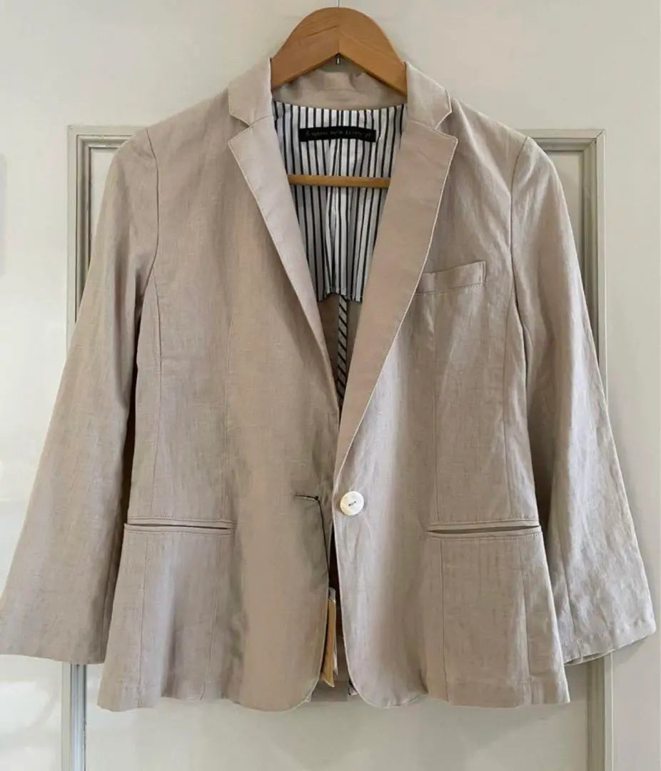 E hypen world gallery pd linen tailored jacket