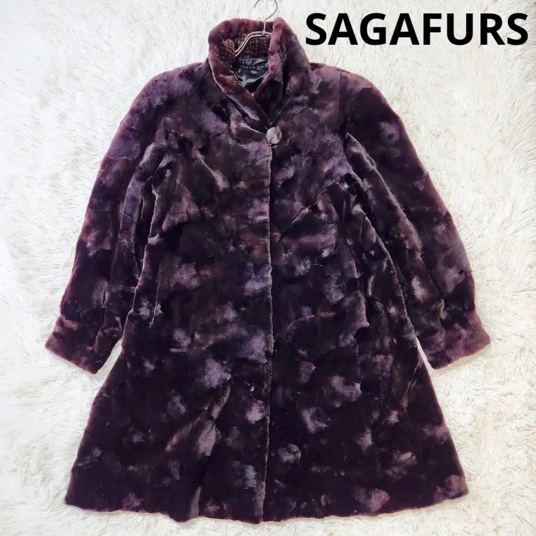 [Good condition, certified] Sagami Kroyal Shared Mink Coat Fur Equivalent to L size | 【良品 鑑定済】サガミンクロイヤル シェアードミンクコート 毛皮 Lサイズ相当