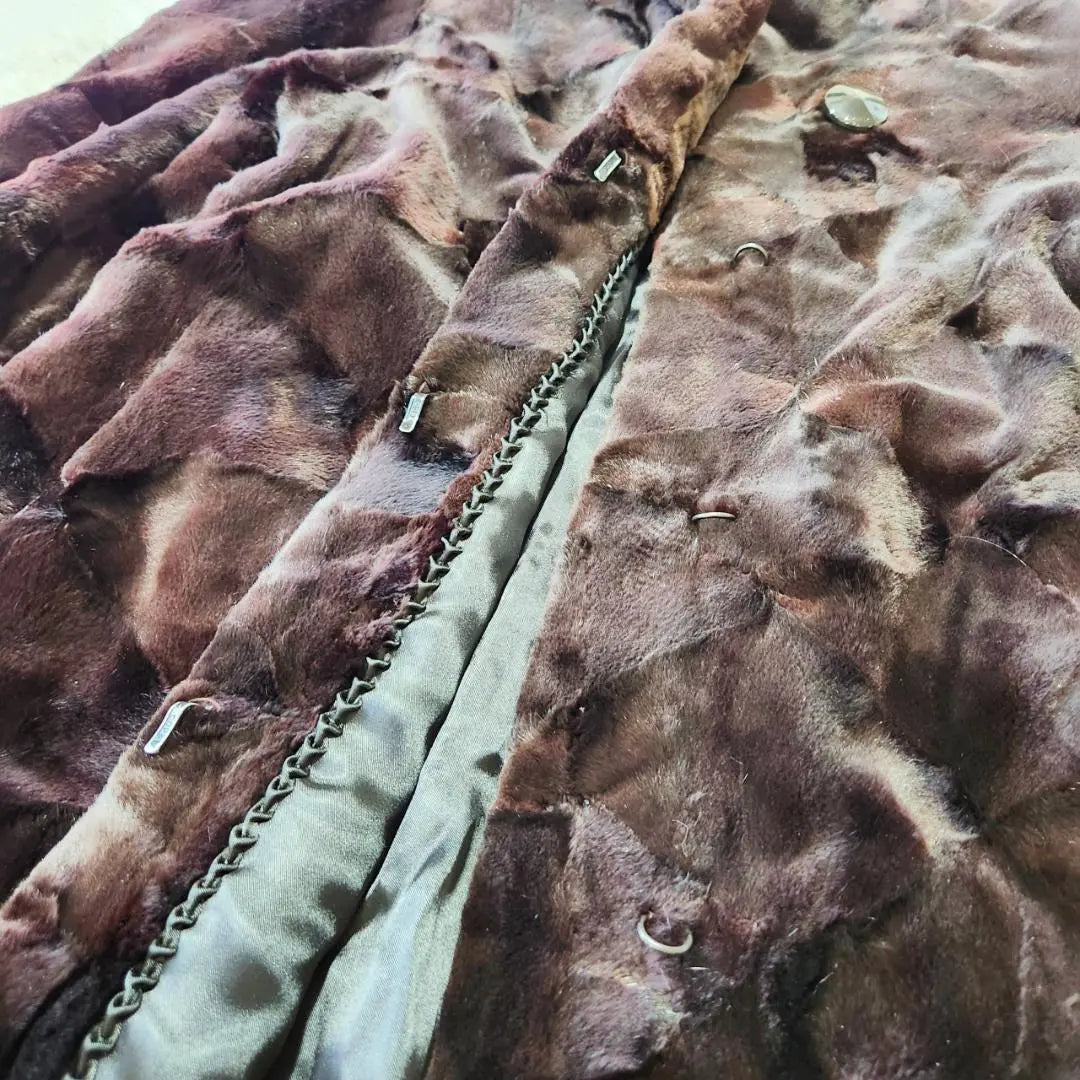 [Good condition, certified] Sagami Kroyal Shared Mink Coat Fur Equivalent to L size | 【良品 鑑定済】サガミンクロイヤル シェアードミンクコート 毛皮 Lサイズ相当