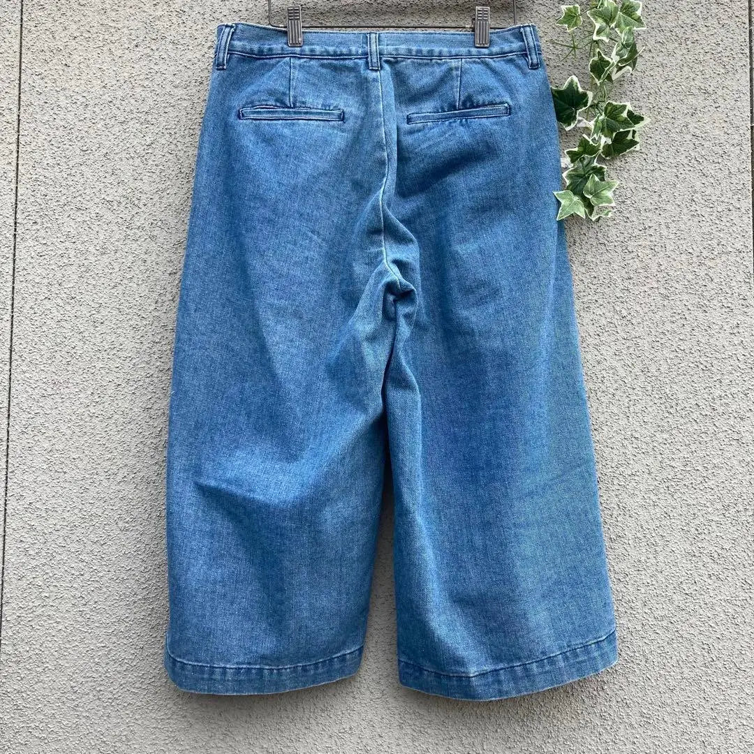 BROWNY M♡ Wide denim pants Skirt pants Casual