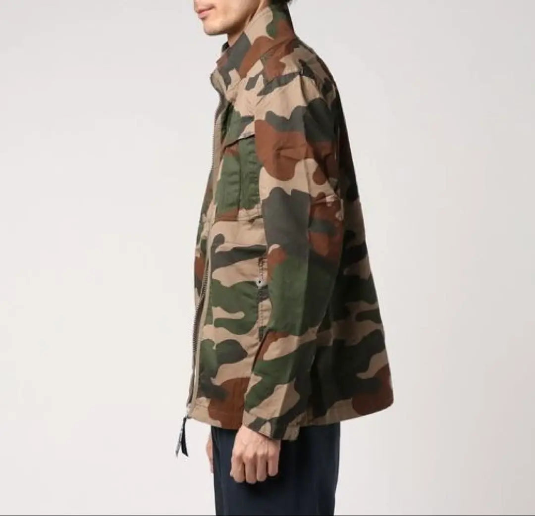 G-STAR RAW | Cotton twill military camouflage jacket XS camouflage pattern