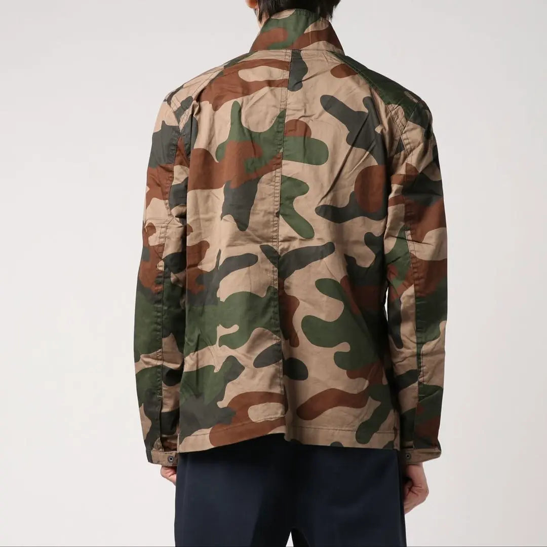 G-STAR RAW | Cotton twill military camouflage jacket XS camouflage pattern