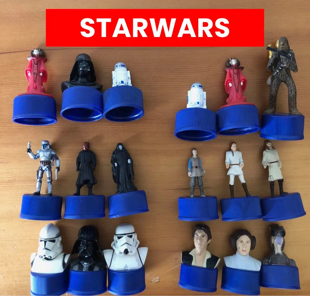 Star Wars Figure Bottle Cap Limited Edition Not for Sale Set