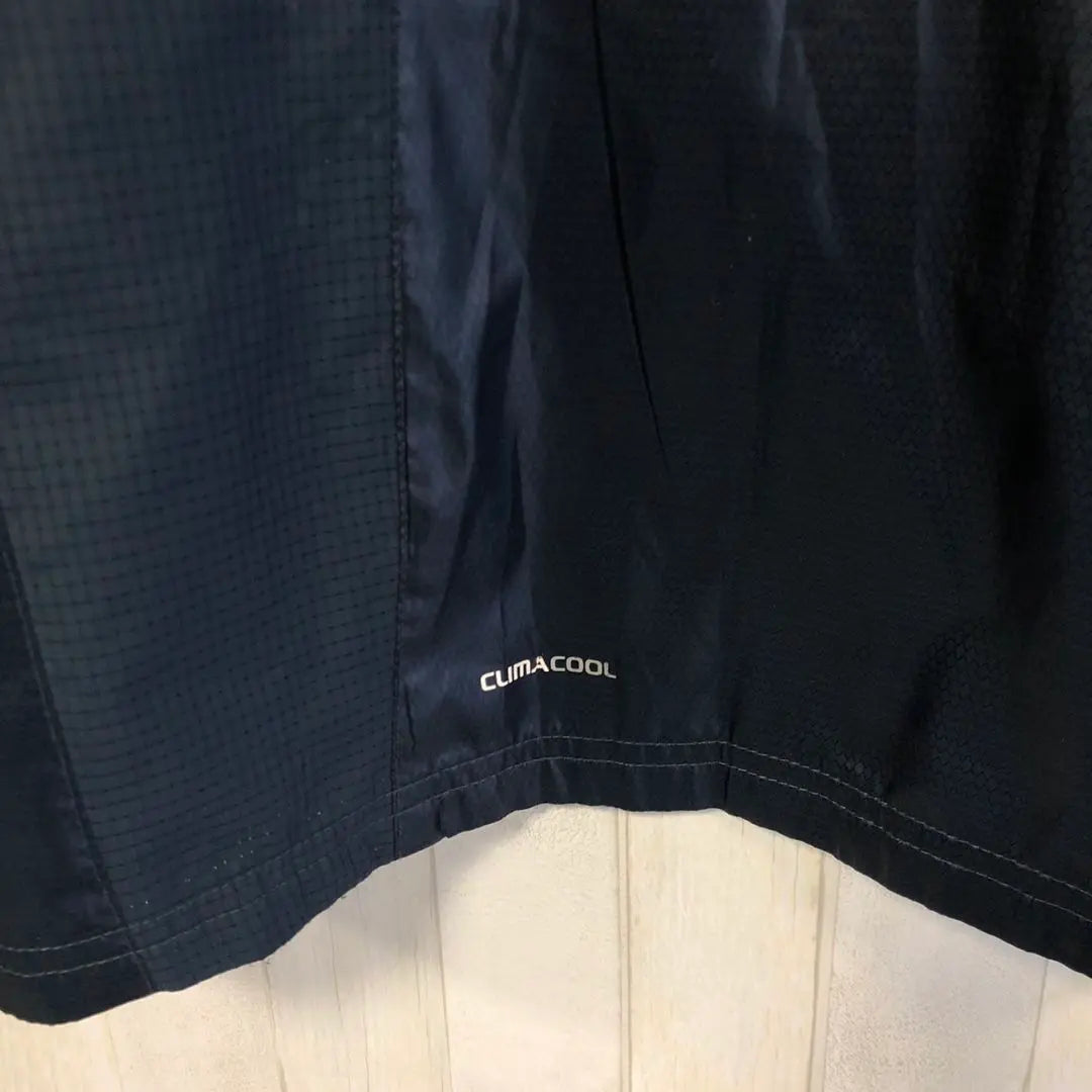 adidas print logo nylon jacket vintage clothing L navy