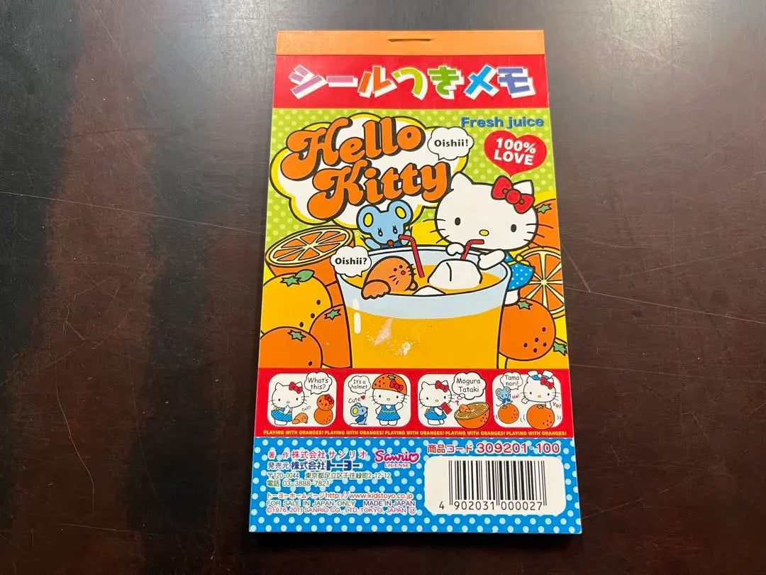 Notas de Hello Kitty con pegatinas Heisei Retro