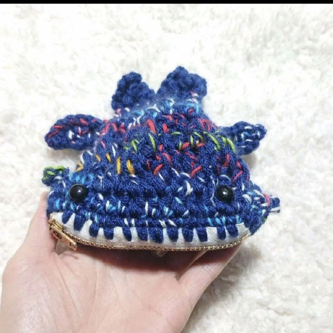 ●30. Estuche para amigurumi de tiburón ballena pequeño...Porta accesorios