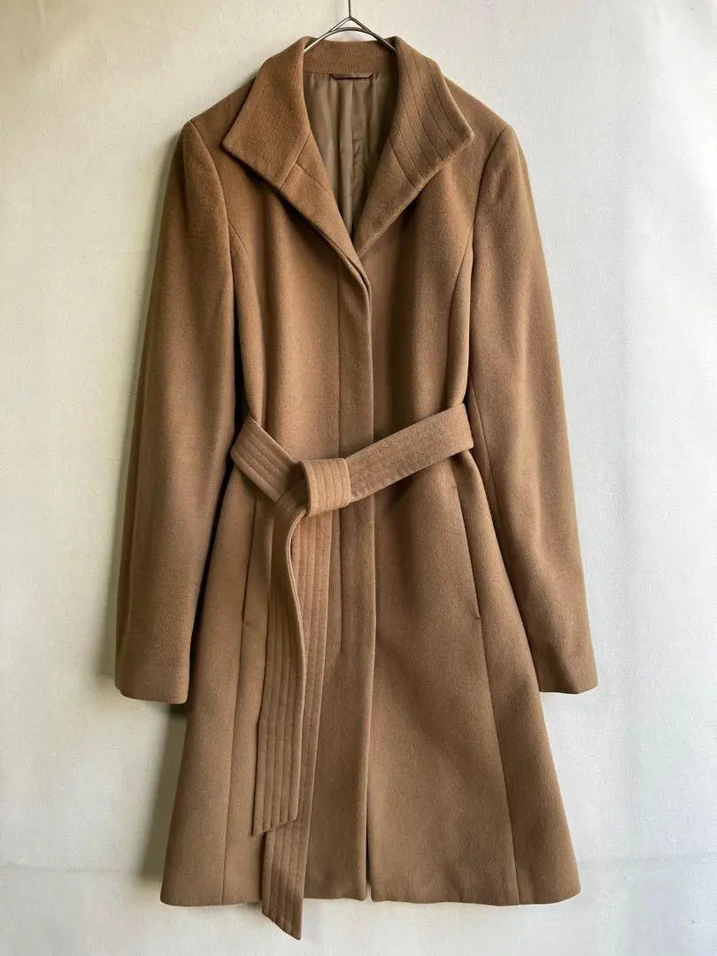 Abrigo de lana de mezcla de cachemira para mujer ANAYI en perfecto estado, talla 38, beige