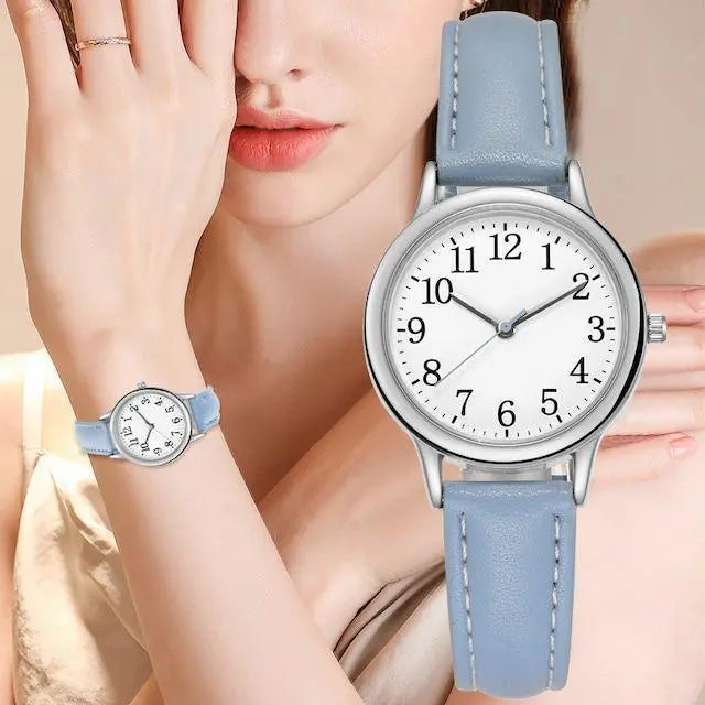 o43 Nuevos relojes de mujer Artículo casual de moda Azul 797