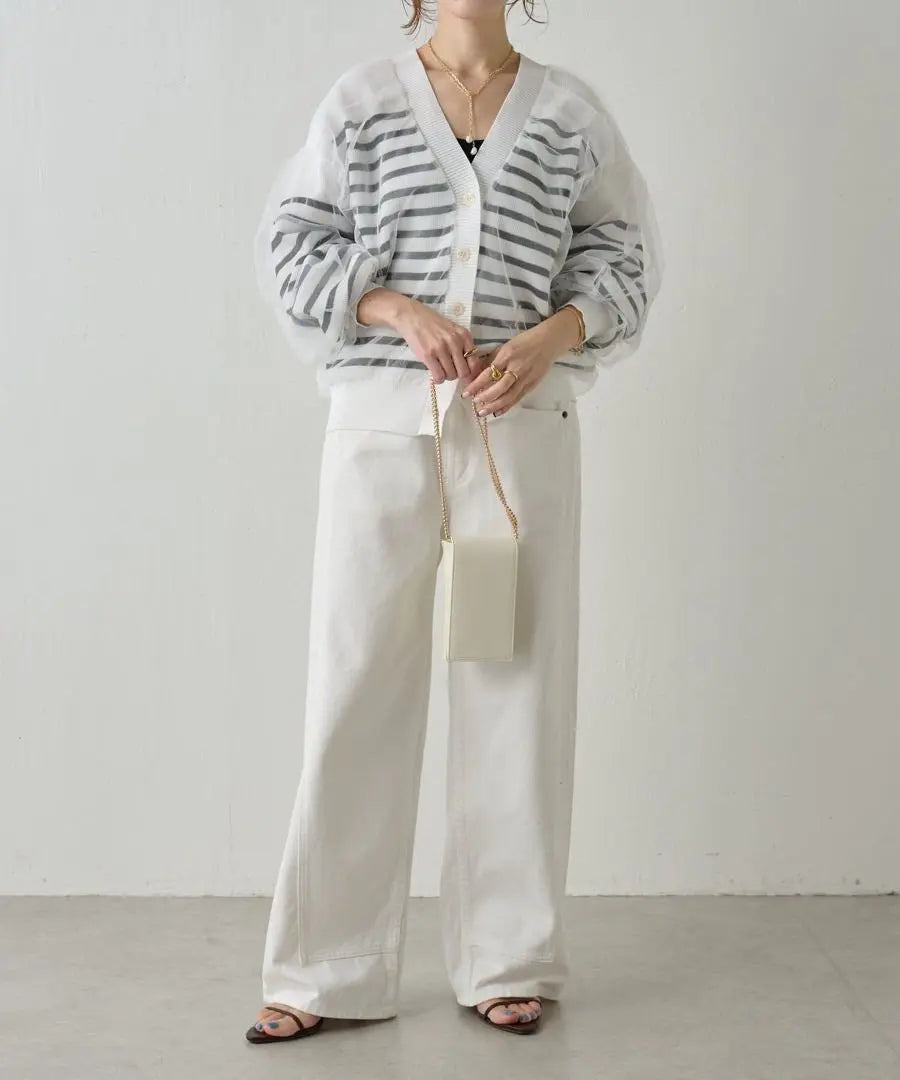 List price: 14,000 yen, beautiful condition collage galarda galante border tulle cardigan