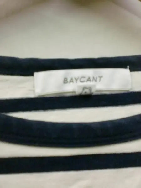 Profile must read BAYCANT border long sleeve white brand new unused 44M