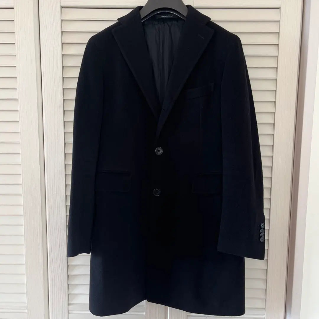 Tagliatore Black Chester Coat 3 Buttons Genuine Cutlery