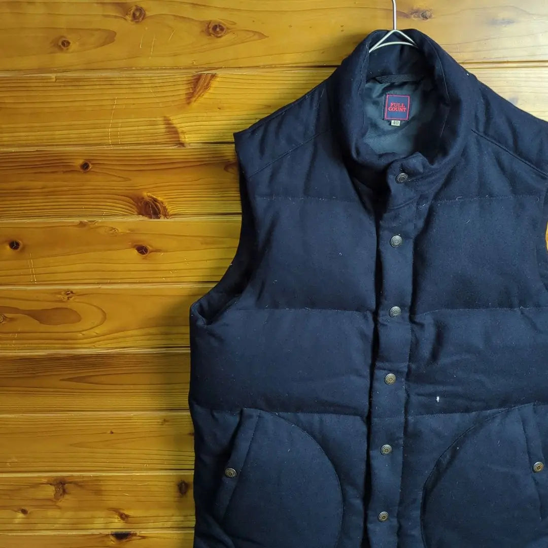 [Defective] FULLCOUNT Full Count Down Vest Quilted Vest