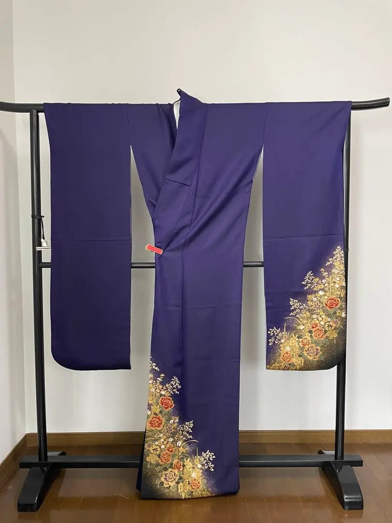 Furisode Full Set, Beautiful Condition, Gold-Threaded Purple